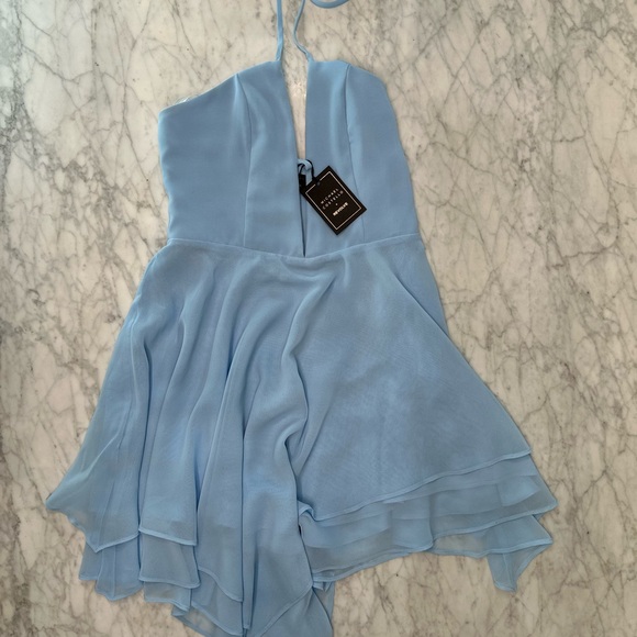 black chiffon halter cocktail dress Zapaka Women Black Pleated Long Formal Dress A Line Halter Chiffon Evening  Dress with Slit  ZAPAKA